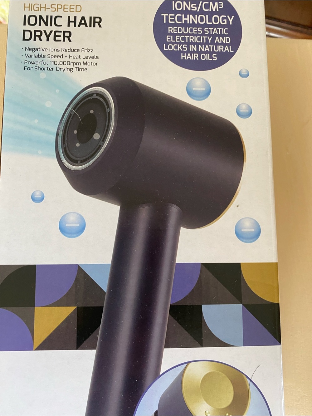 Nizoni High-Speed Ionic Hair Dryer — Lightweight Styling . 1250w